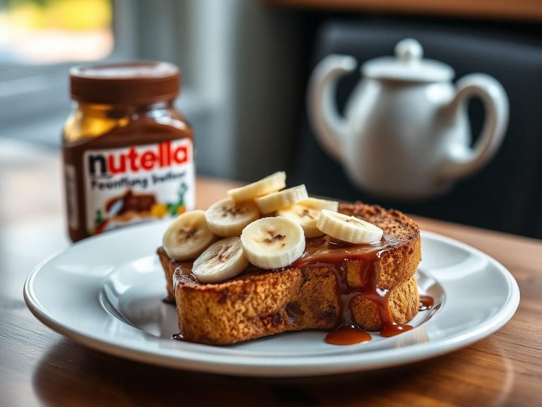 Nutella and Banana Toast