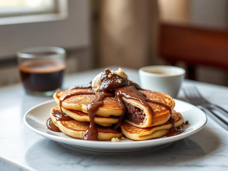 Nutella Stuffed Pancakes