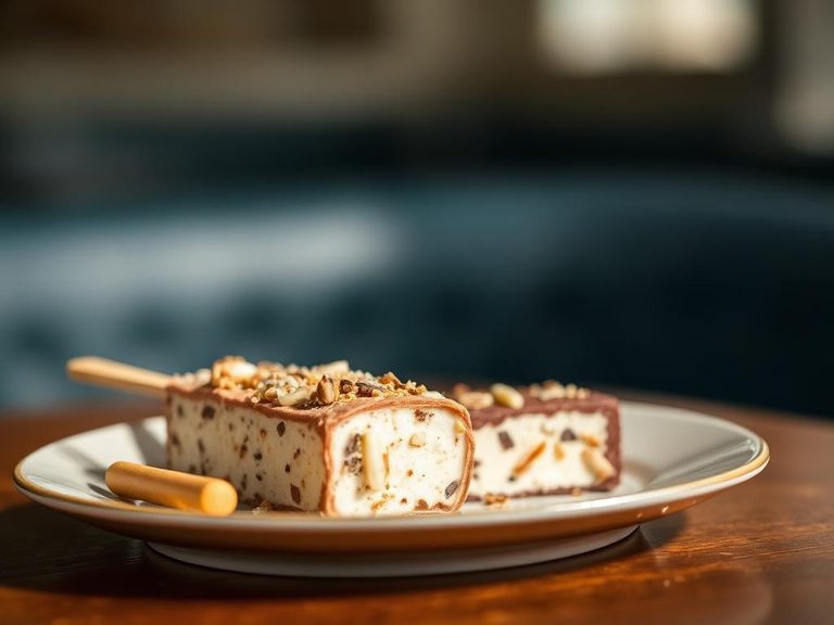 Nutty ice cream bar