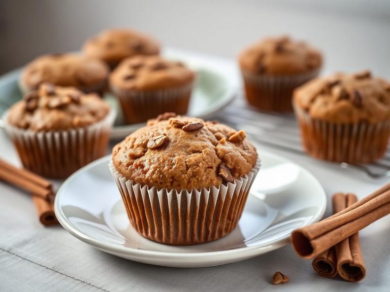 Oat Bran Apple Cinnamon Muffins