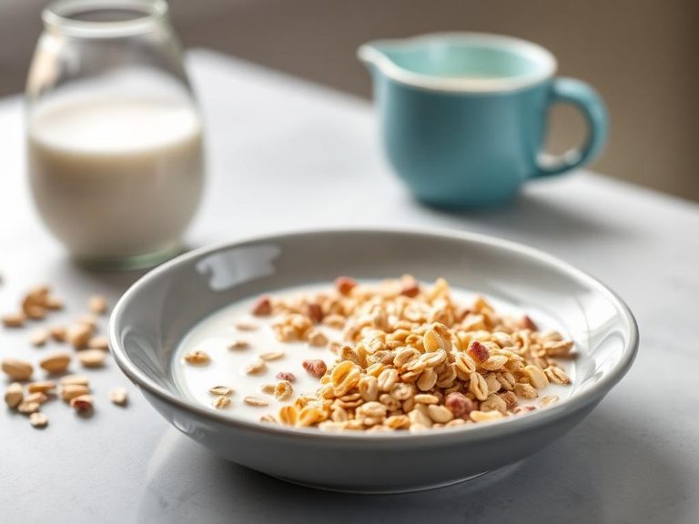 Oat Bran Cereal with Milk