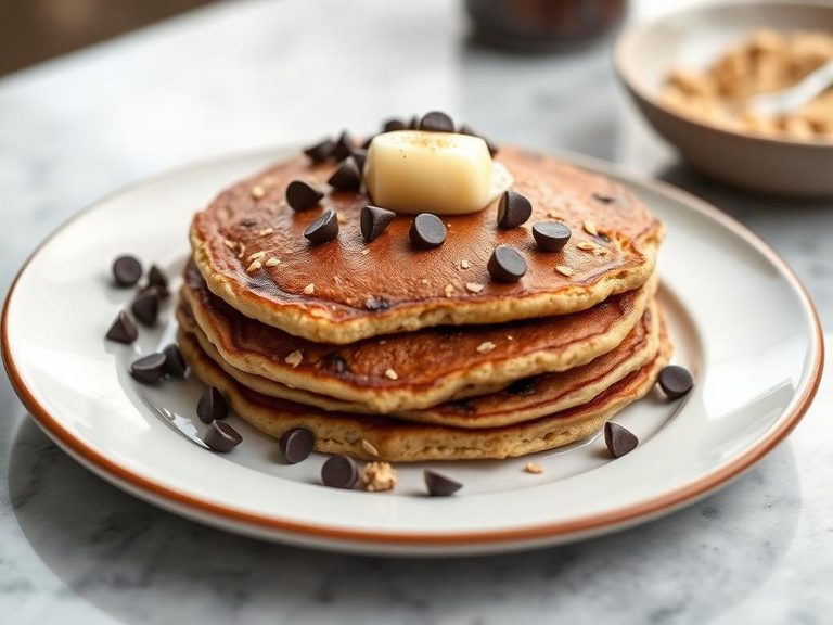 Oatmeal Chocolate Chip Pancake