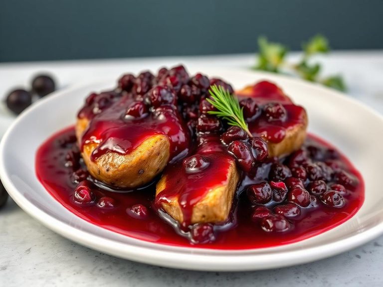 Oheloberry sauce for game meats