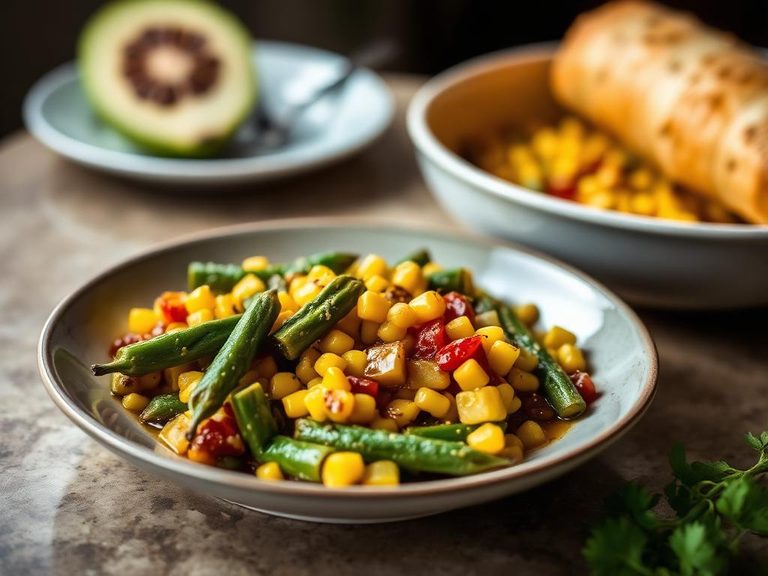 Okra and Corn Succotash