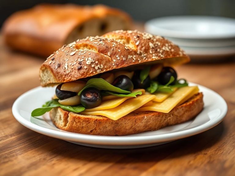 Olive loaf sandwich