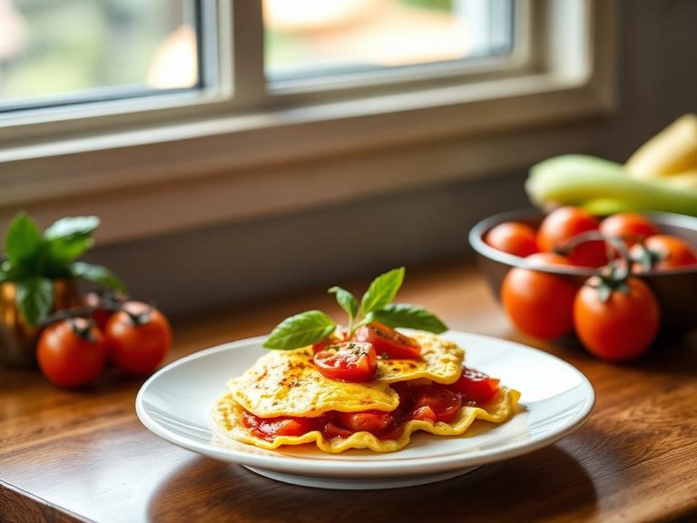 Omelette aux Tomates