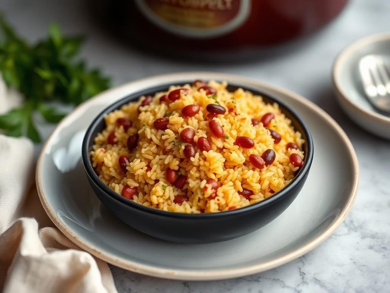 One-Pot Cheesy Rice and Beans