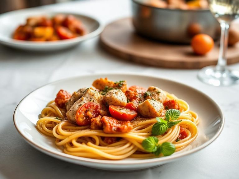 One-Pot Chicken and Tomato Pasta