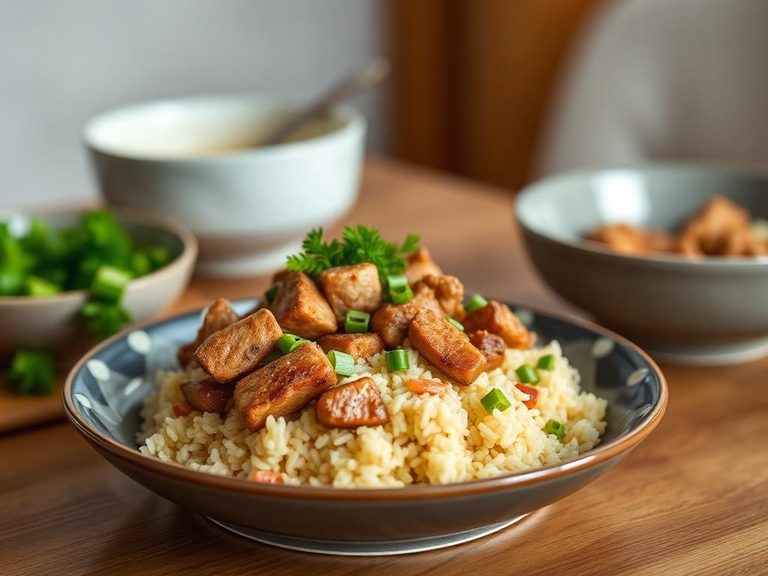 One-Pot Pork and Veggie Rice