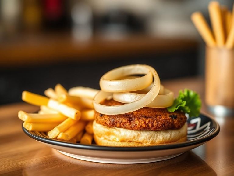 Onion Ring Burger Topping