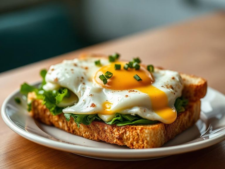Open-Faced Egg Sandwich