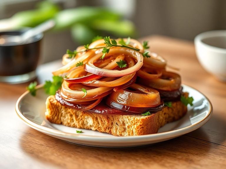 Open-faced Onion Sandwich