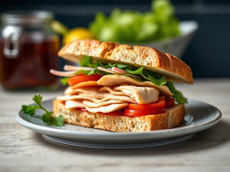 Open-Faced Turkey Sandwich