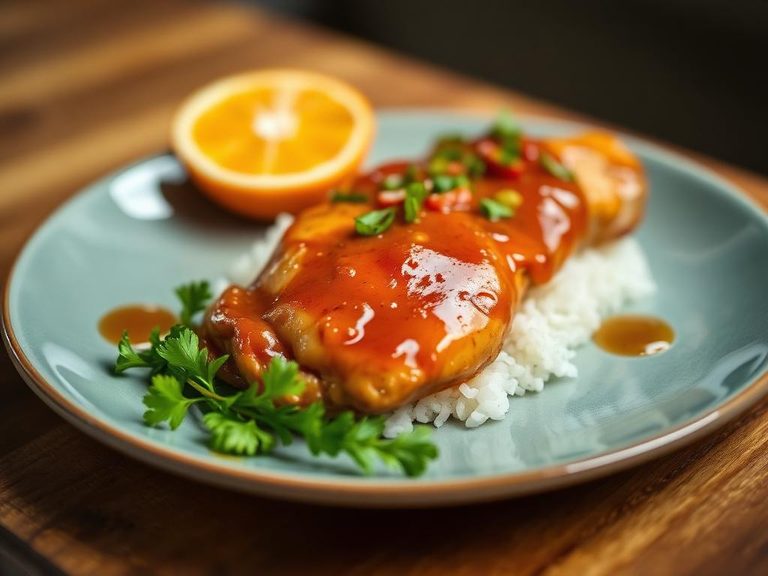 Orange chicken glaze