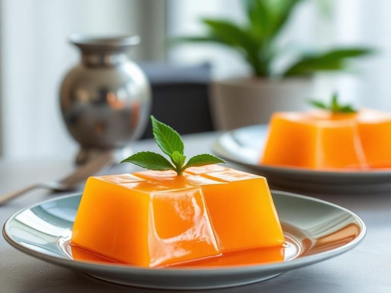 Orange-flavored gelatin dessert