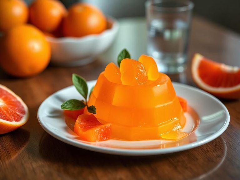 Orange-flavored Jell-O salad