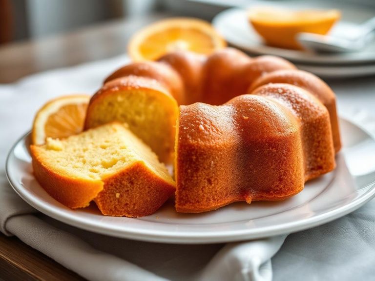 Orange-flavored pound cake