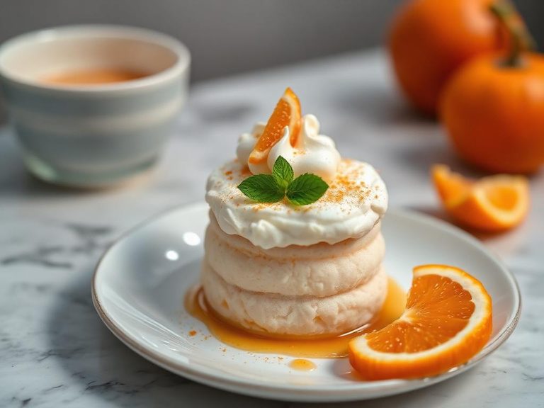 Orange fluff dessert