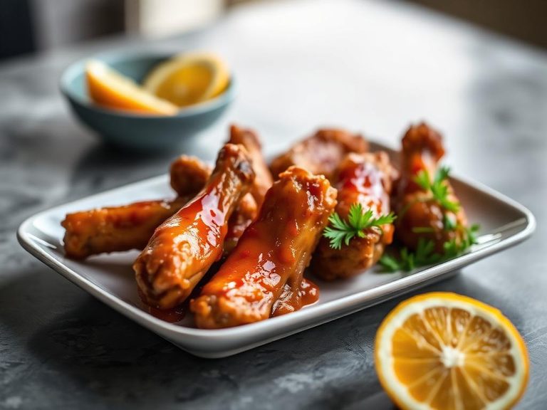 Orange-Glazed Chicken Wings