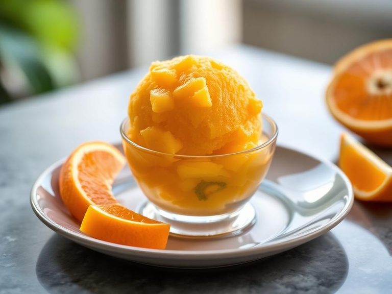 Orange Mango Sorbet