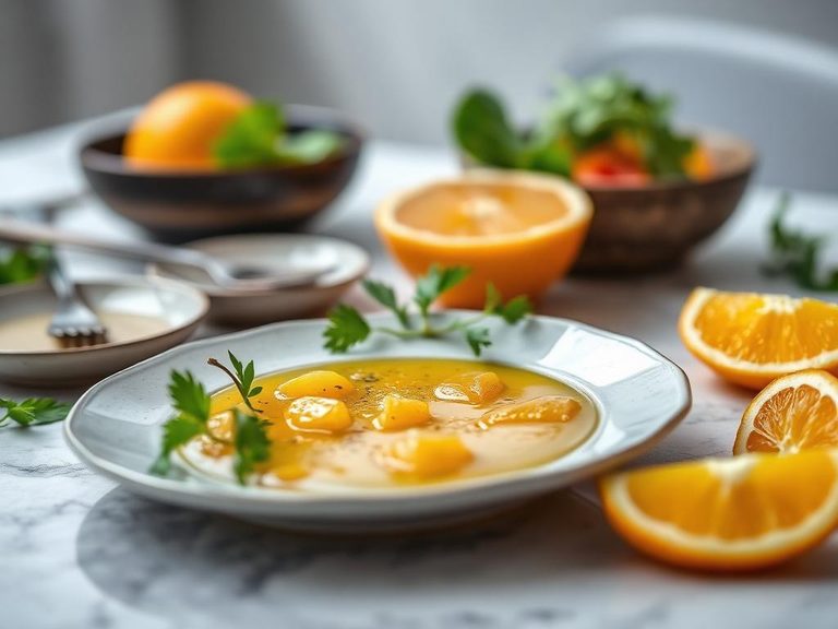 Orange vinaigrette dressing