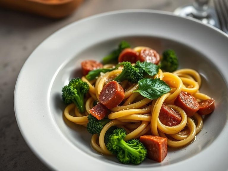 Orecchiette with broccoli raab and sausage