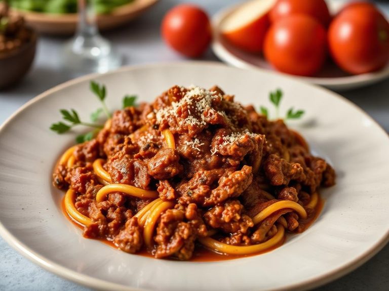 Ostrich Bolognese