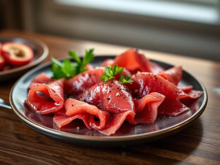 Ostrich Carpaccio
