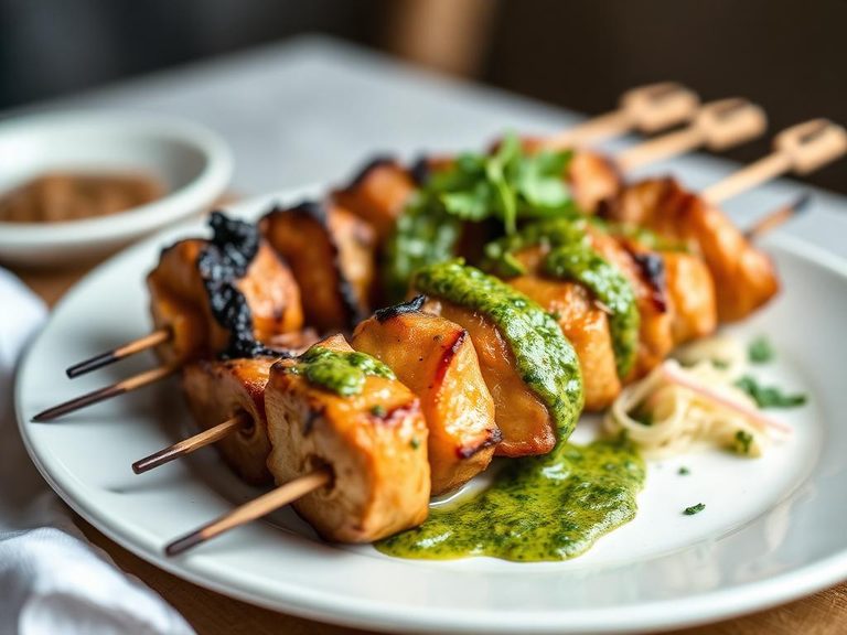 Ostrich Kebabs with Chimichurri