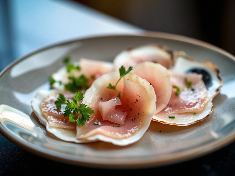 Ostrich Oyster Carpaccio
