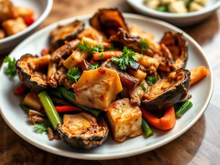 Ostrich Oyster Stir-Fry with Vegetables
