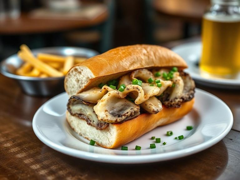 Oyster po' boy sandwich