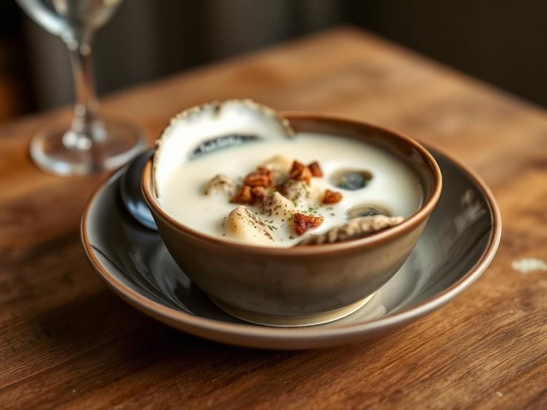 Oyster Soup with Milk/Cream