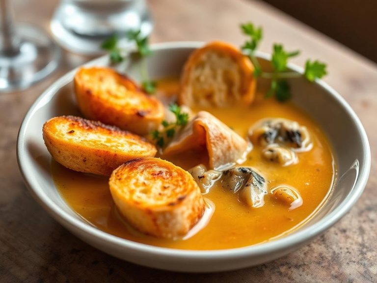 Oyster Stew with Toast Points