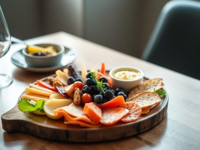 Paired with a charcuterie board