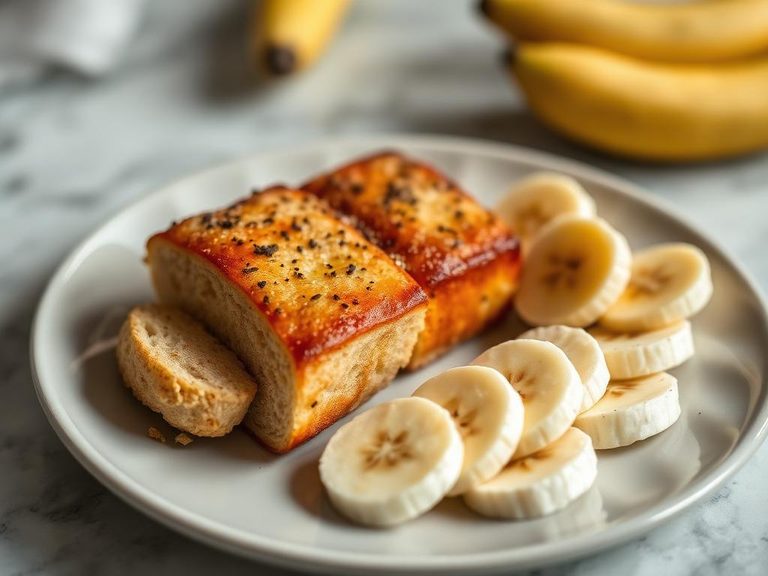 Paired with banana slices for a balanced snack
