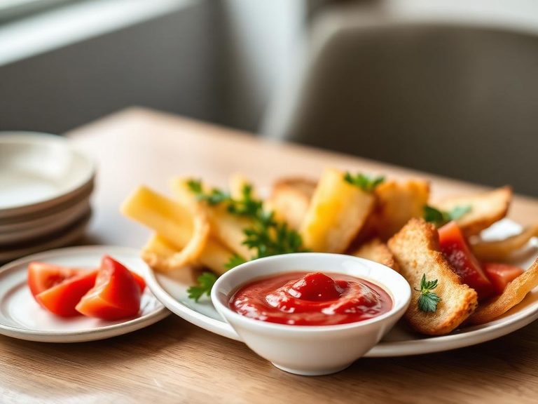 Paired with fruit puree for dipping