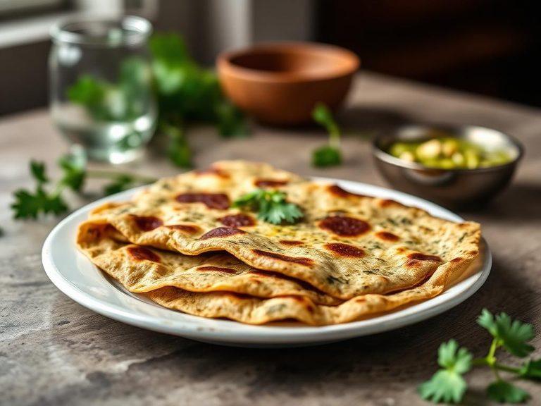 Palak Paneer Paratha