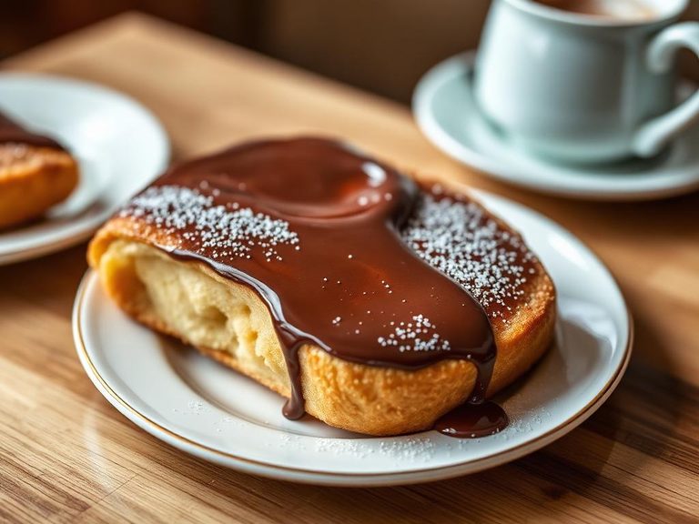 Pan Dulce con Chocolate Caliente