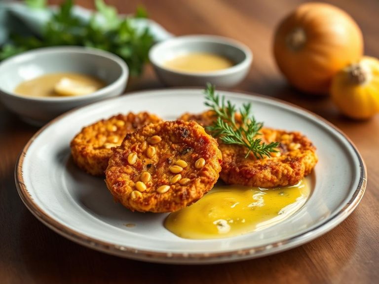 Pan-fried pumpkinseed with lemon butter
