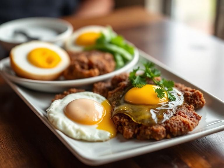 Pan-Fried Scrapple with Eggs