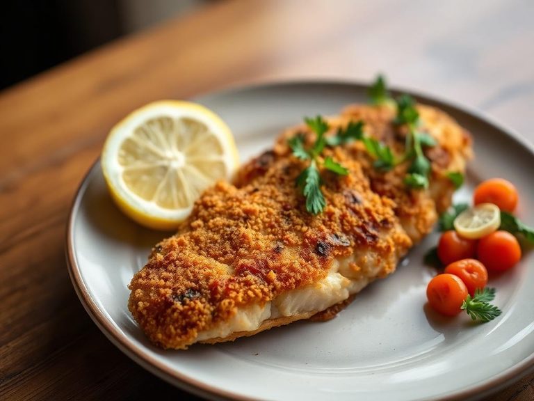 Pan-fried Tilapia with a crispy cornmeal crust
