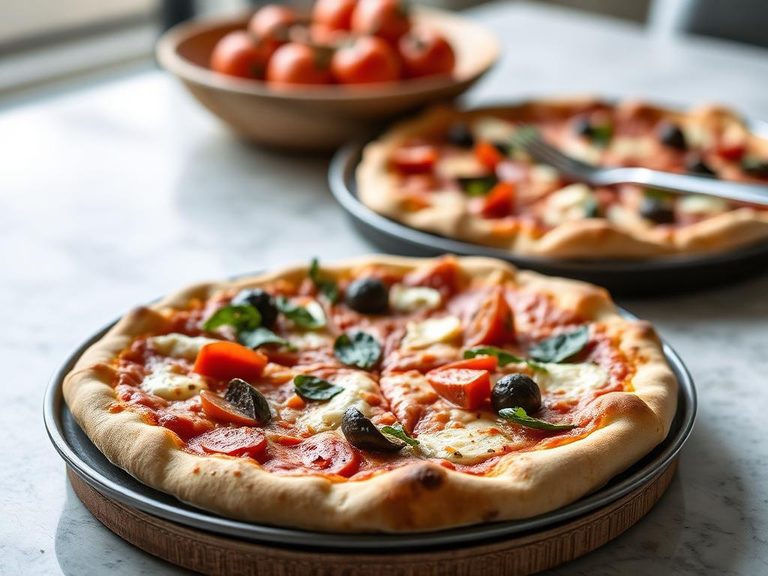 Pan Pizza with Veggies