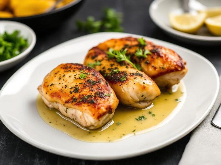 Pan-Seared Chicken Thighs with Lemon-Herb Pan Sauce