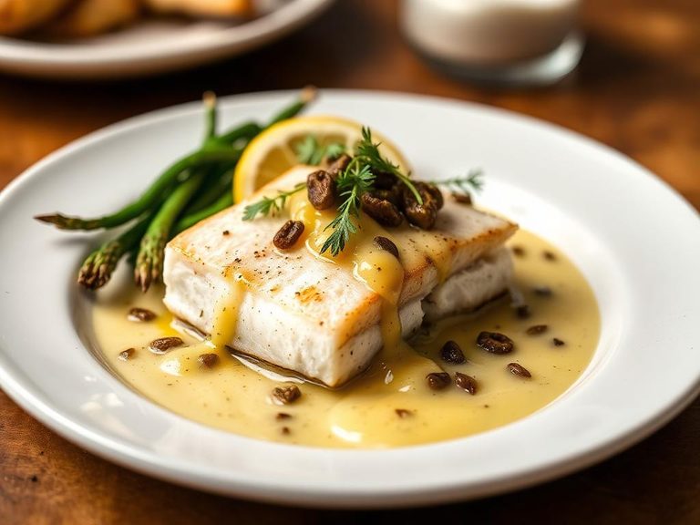 Pan-Seared Cod with Lemon-Caper Sauce