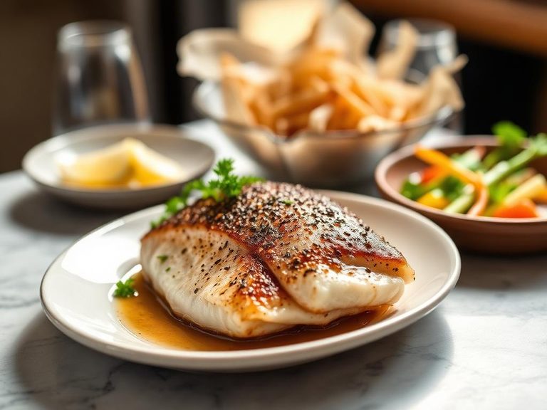 Pan-seared fish