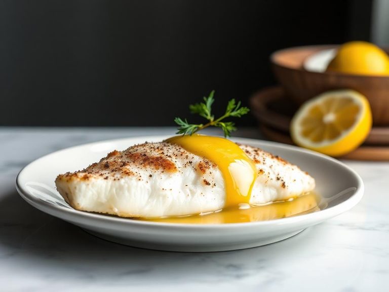 Pan-Seared Haddock with Lemon Butter