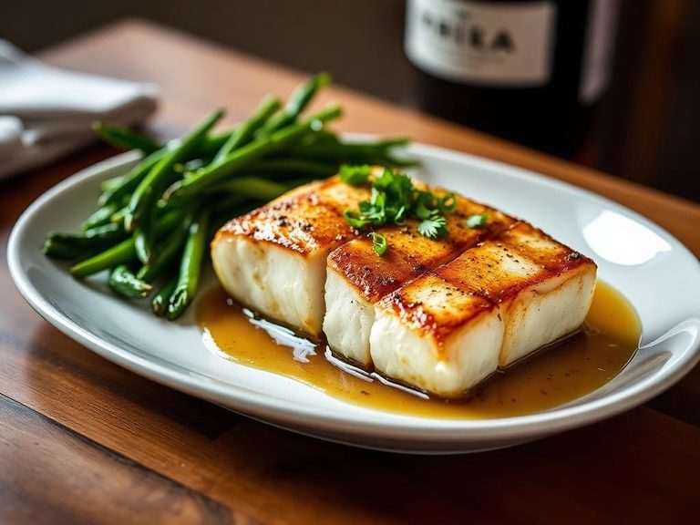 Pan-Seared Halibut with Brown Butter