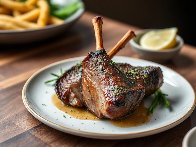 Pan-Seared Lamb with Herb Crust
