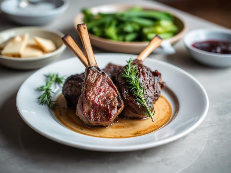 Pan-Seared Lamb with Rosemary